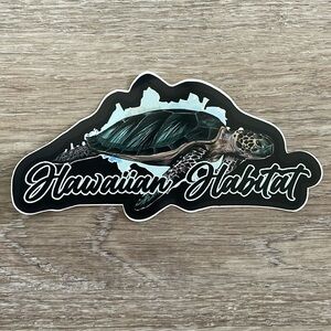 Exclusive Limited Edition Hawaiian Habitat Honu (Sea Turtle) Sticker